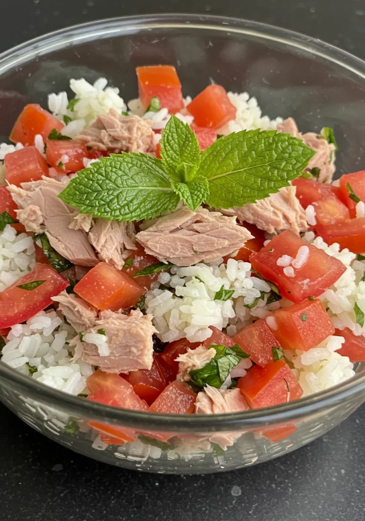 Salade de riz au thon