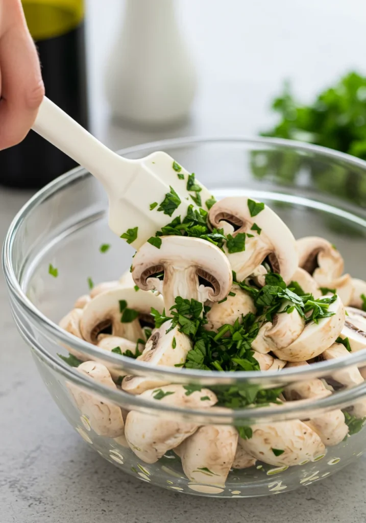 salade de champignons crus sauce