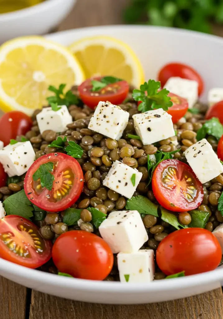 salade de lentilles feta