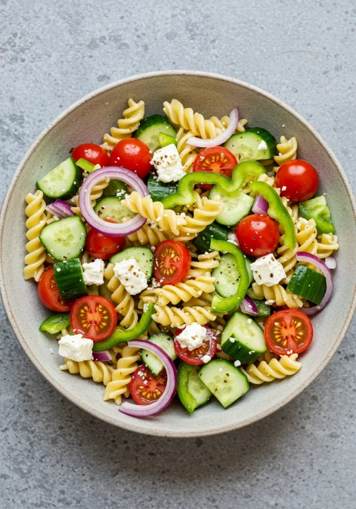 salade de pâte grecque