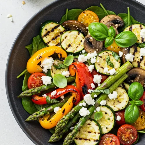 salade aux légumes grillés au four