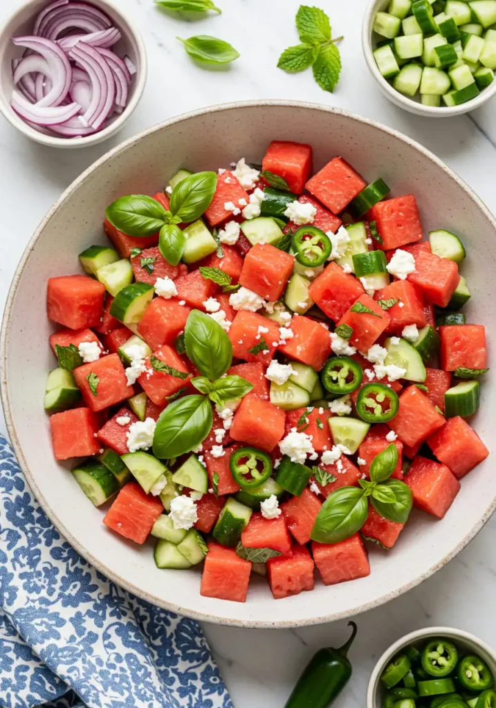 Salade Melon D’eau concombre