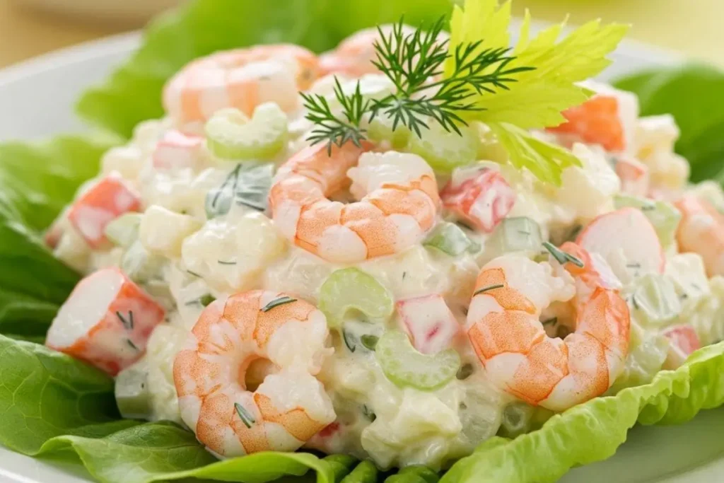 Salade de Goberge et Crevette