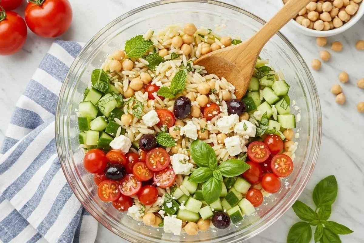 salade orzo feta